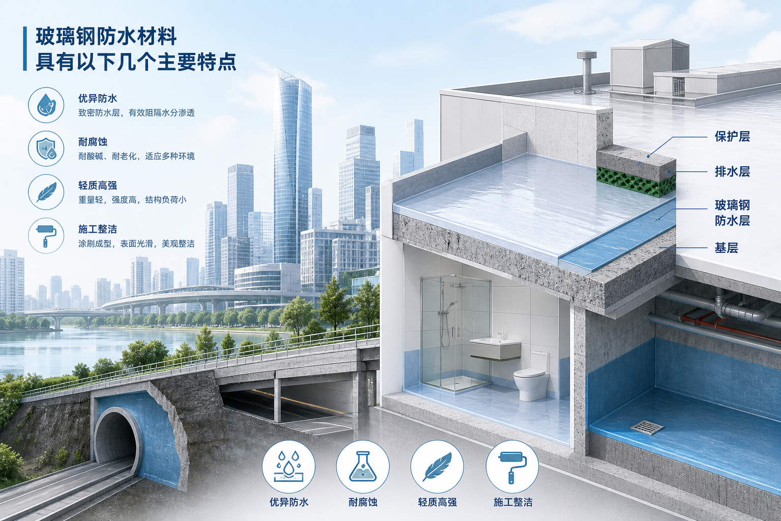 2023年玻璃钢防水材料市场趋势分析,关注 巴中 发展